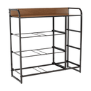 Komód szövet fiókokkal, bézs/barna, HAZEL TYP 3