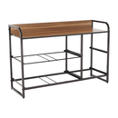 Komód szövet fiókokkal, bézs/barna, HAZEL TYP 4