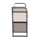 Komód szövet fiókokkal, bézs/barna, HAZEL TYP 4