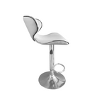 Bárszék, fehér/króm, HEDLI