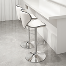 Bárszék, fehér/króm, HEDLI