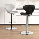 Bárszék, fehér/króm, HEDLI