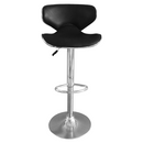 Bárszék, fekete/króm, HEDLI