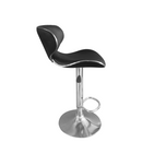 Bárszék, fekete/króm, HEDLI