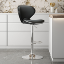 Bárszék, fekete/króm, HEDLI