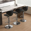 Bárszék, fekete/króm, HEDLI