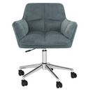 Irodai szék, szürke Velvet anyag/króm, HAGRID NEW