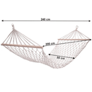 Függőágy, fehér, ATIKA NEW TYP 2