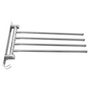 Törülközőtartó, ezüst, HOLDER