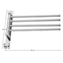 Törülközőtartó, ezüst, HOLDER