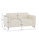 2-személyes, textilbőr bézs, HOMKER