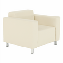 Fotel, textilbőr bézs, HOMKER