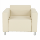 Fotel, textilbőr bézs, HOMKER