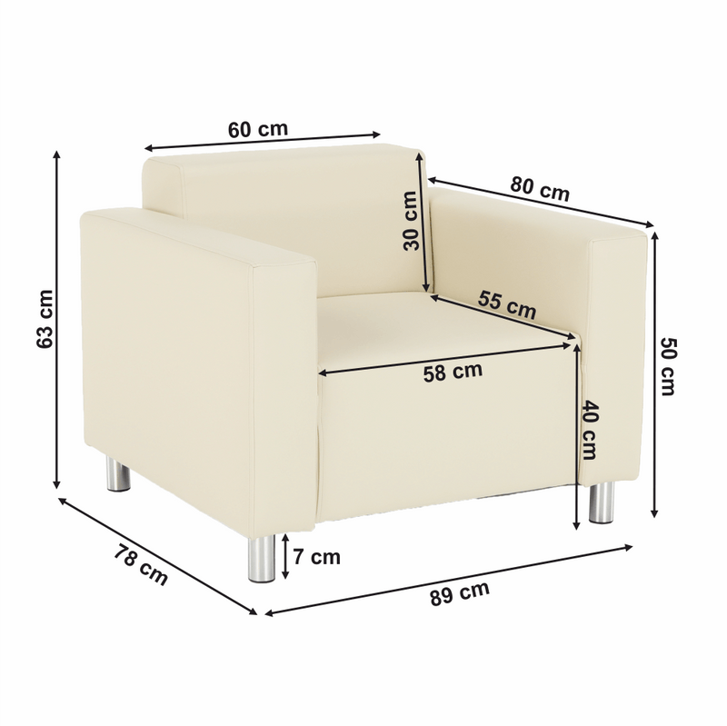 Fotel, textilbőr bézs, HOMKER