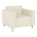 Fotel, textilbőr bézs, HOMKER