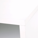 Kisasztal/éjjeliszekrény, fehér/fekete, HONEJ