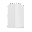 Felsőszekrény, fehér/fehér extra magasfényű, jobbos, AURORA G40