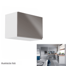 Felsőszekrény, fehér/szürke extra magasfényű, AURORA G50K