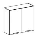 felsőszekrény, fehér, FABIANA W - 80