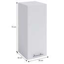 felsőszekrény, fehér, jobbos, FABIANA W - 30