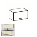 felsőszekrény, bézs magas fényezéssel, PRADO 60 OK-40