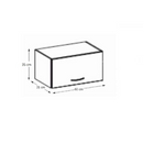 Felsőszekrény, fehér magasfényű, PRADO 60 OK-40