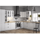 Felsőszekrény üveggel W40S, fehér/sosna andersen, bal PROVANCE