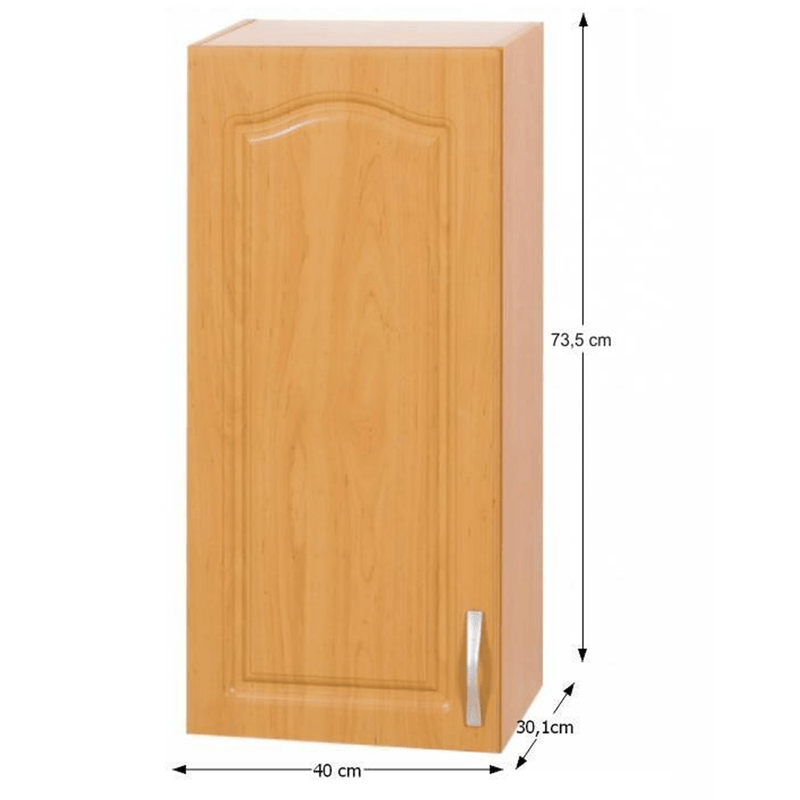 Felső konyhaszekrény, Éger, Balos, LORA MDF NEW KLASIK W40 / 735