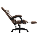 Irodai/gamer szék, barna/fehér, HOSPO