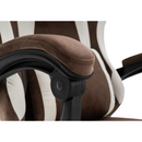 Irodai/gamer szék, barna/fehér, HOSPO