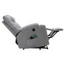 Állítható masszázs fotel, világosszürke, HUDSON