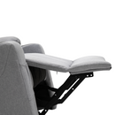Állítható masszázs fotel, világosszürke, HUDSON
