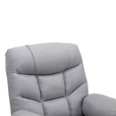 Állítható masszázs fotel, világosszürke, HUDSON