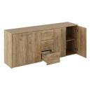 Kombinált komód, artisan tölgy, HUGOS 180