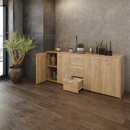 Kombinált komód, artisan tölgy, HUGOS 180