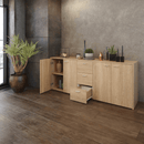 Kombinált komód, sonoma tölgy, HUGOS 180