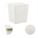 Kerti tároló doboz/kisasztal, fehér, IBLIS