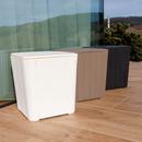 Kerti tároló doboz/kisasztal, fehér, IBLIS