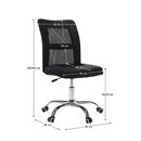 Irodai fotel, fekete/króm, IDOR 2 NEW