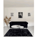 Két dohányzóasztal készlet, fehér/fekete, IKLIN