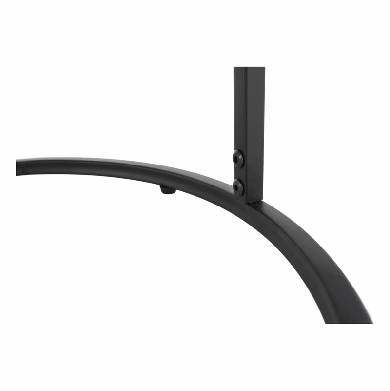 Két dohányzóasztal készlet, tölgyfa/fekete, IKLIN