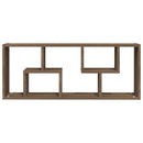 vidaXL barna tölgyszínű szerelt fa fali polc 36 x 16 x 90 cm