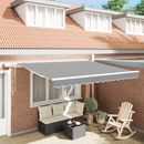 vidaXL Napernyő keret LED -es lámpákkal Fehér 300 x 250 cm Alumínium