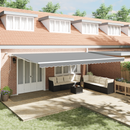 vidaXL Napernyő keret LED -es lámpákkal Fehér 600 × 350 cm Alumínium