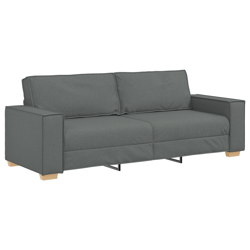 vidaXL Kanapé Szett párnával 3 pcs Szürke 220 x 78 x 84 cm szövet