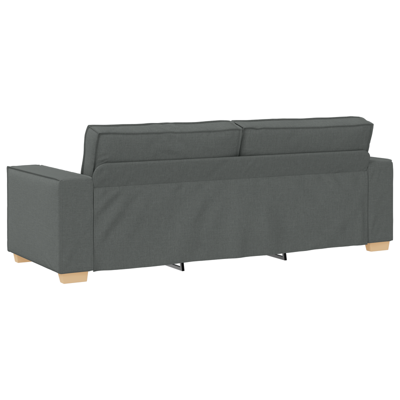 vidaXL Kanapé Szett párnával 3 pcs Szürke 220 x 78 x 84 cm szövet