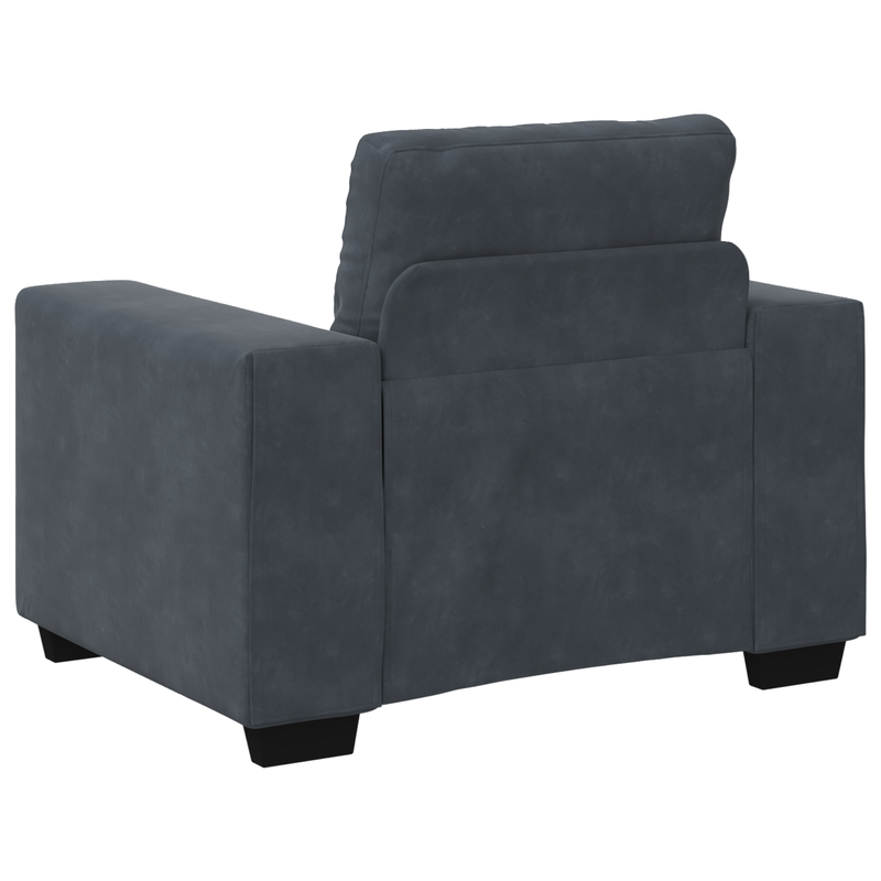 vidaXL Kanapé Szett párnával 3 pcs Szürke 221 x 78 x 80 cm Bársony
