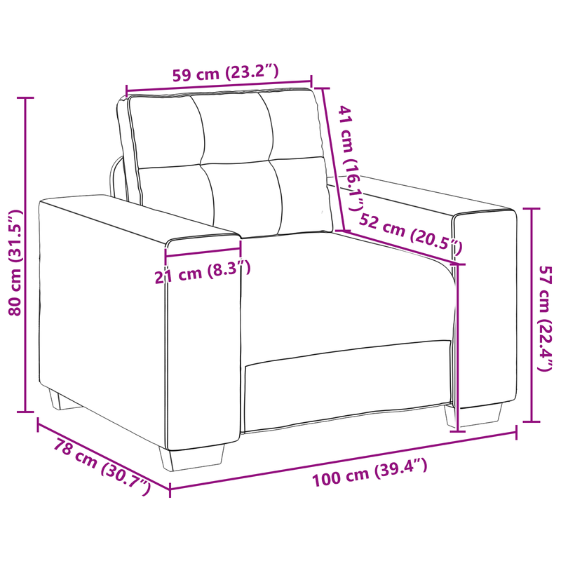 vidaXL Kanapé Szett párnával 3 pcs Bordó 221 x 78 x 80 cm Bársony