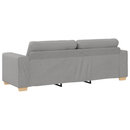 vidaXL Kanapé Szett párnával 2 pcs Szürke 221 x 78 x 80 cm Szövet