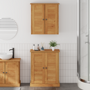 vidaXL Fürdőszoba bútor szett polcokkal VIGO 2 pcs Barna és Mézbarna
